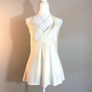 White House Black Market Beaded Sleeveless Top
